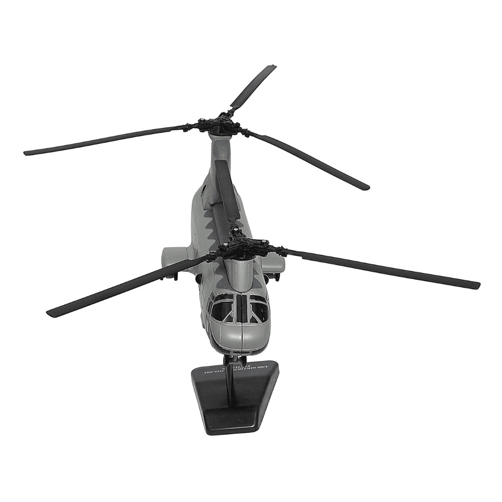 Boeing CH-46 Sea Knight - US Marines,Reg."YW 5309" 01 Con espositore personalizzato per l'esposizione. Modello die cast in metallo con parti mobili. Marca: New-Ray Toys Co. Ltd.