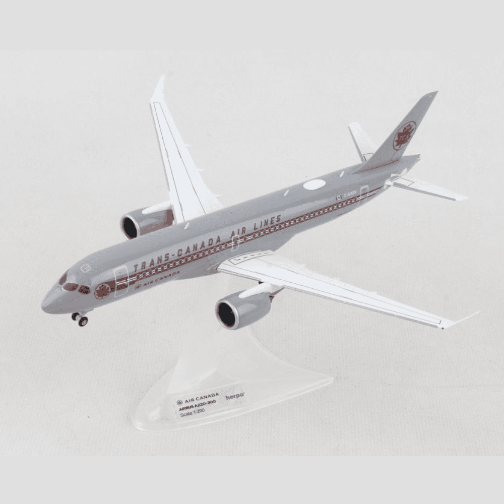 Airbus A220-300 - Air Canada,Trans Canada Air Lines retro livery, Reg."C-GNBN" Edizione Limitata - Marca: Herpa - Scala: 1:200