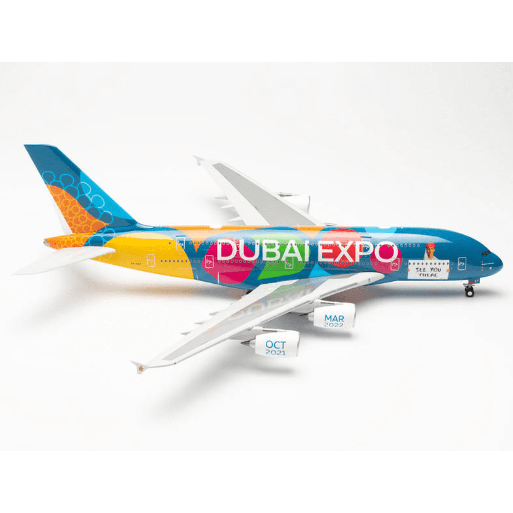 Airbus A380-800 - Emirates, Reg."A6-EOT" - "Expo 2020 Dubai BE PART OF THE MAGIC" - Marca: Herpa - Scala: 1:200