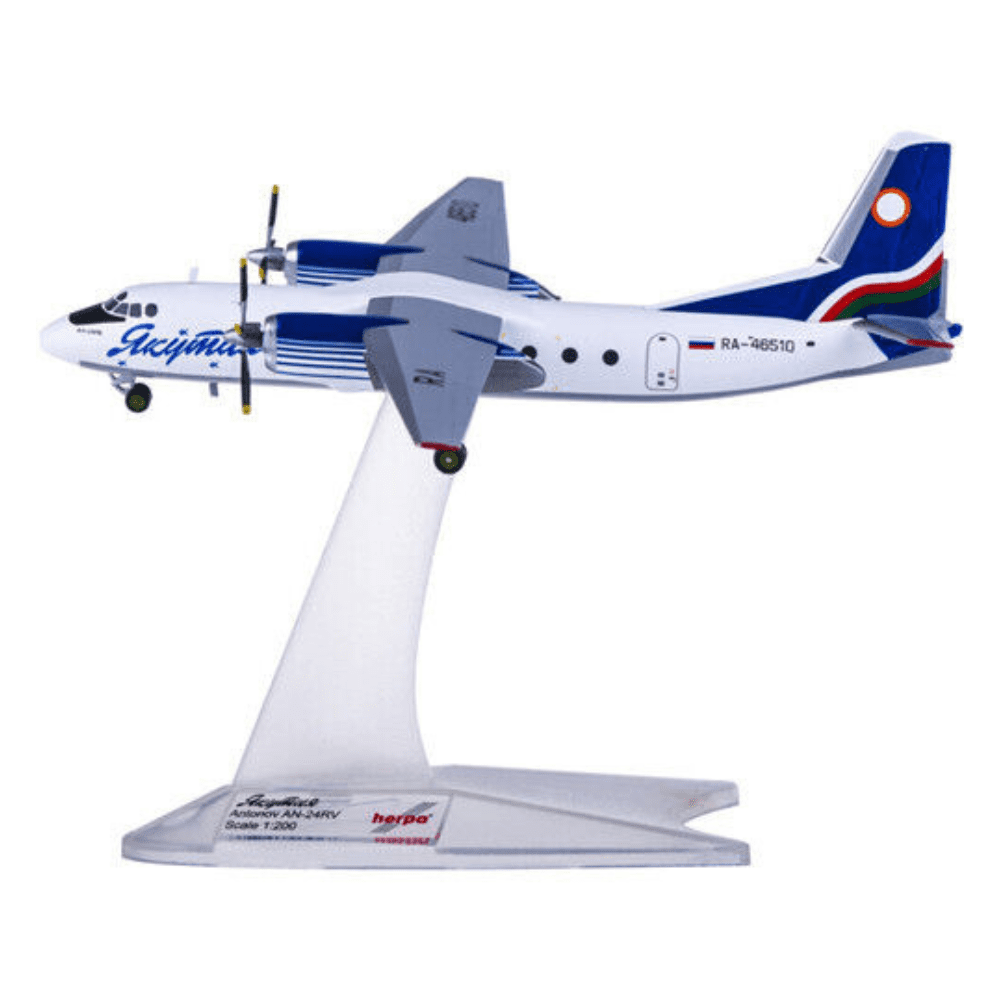 Antonov AN-24RV - Yakutia Airlines, Reg."RA-46510" - Marca: Herpa - Scala: 1:200