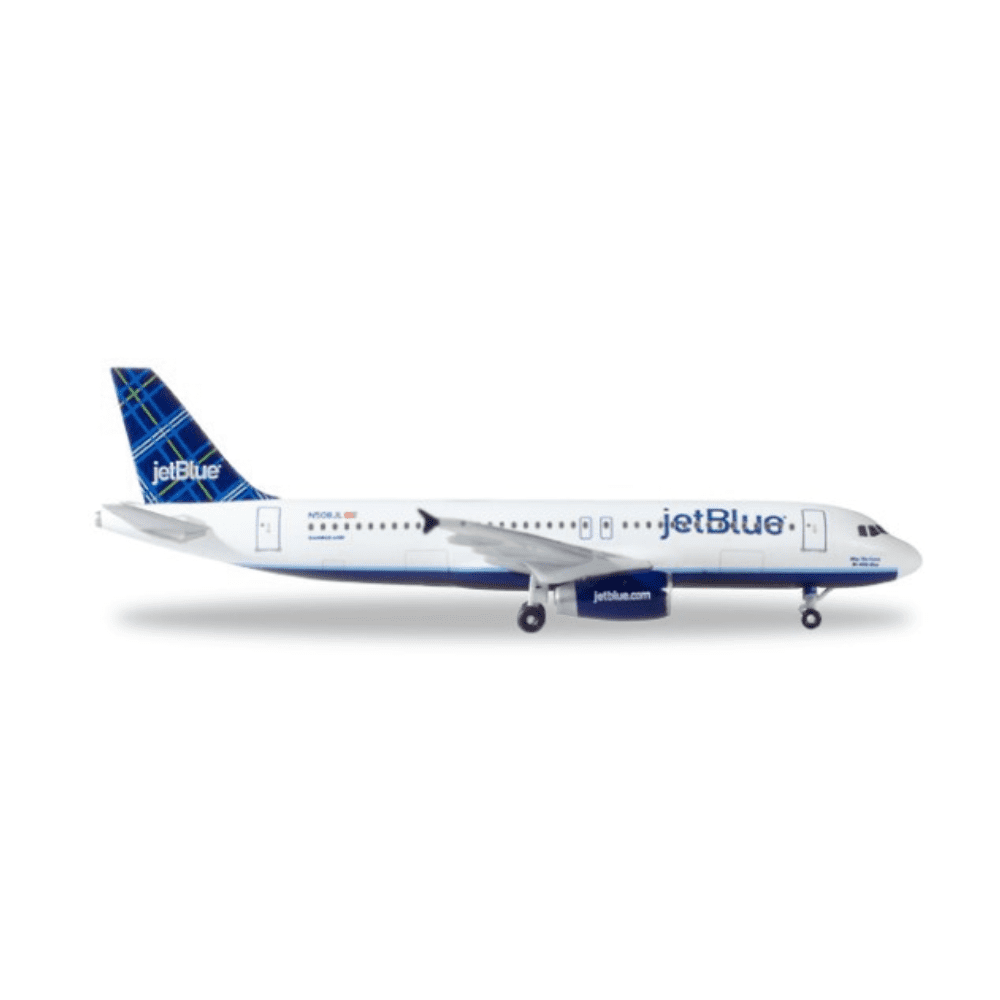 Airbus A320 - JetBlue,Reg."N508JL" - "Tartan" tailfin design - Marca: Herpa - Scala: 1:500