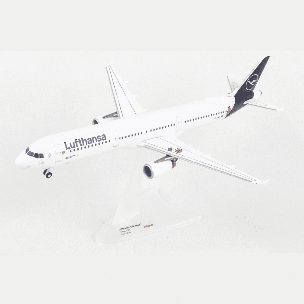 Airbus A321 - Lufthansa, Reg."D-AIRY" - "Die Maus" scala 1:200 HERPA