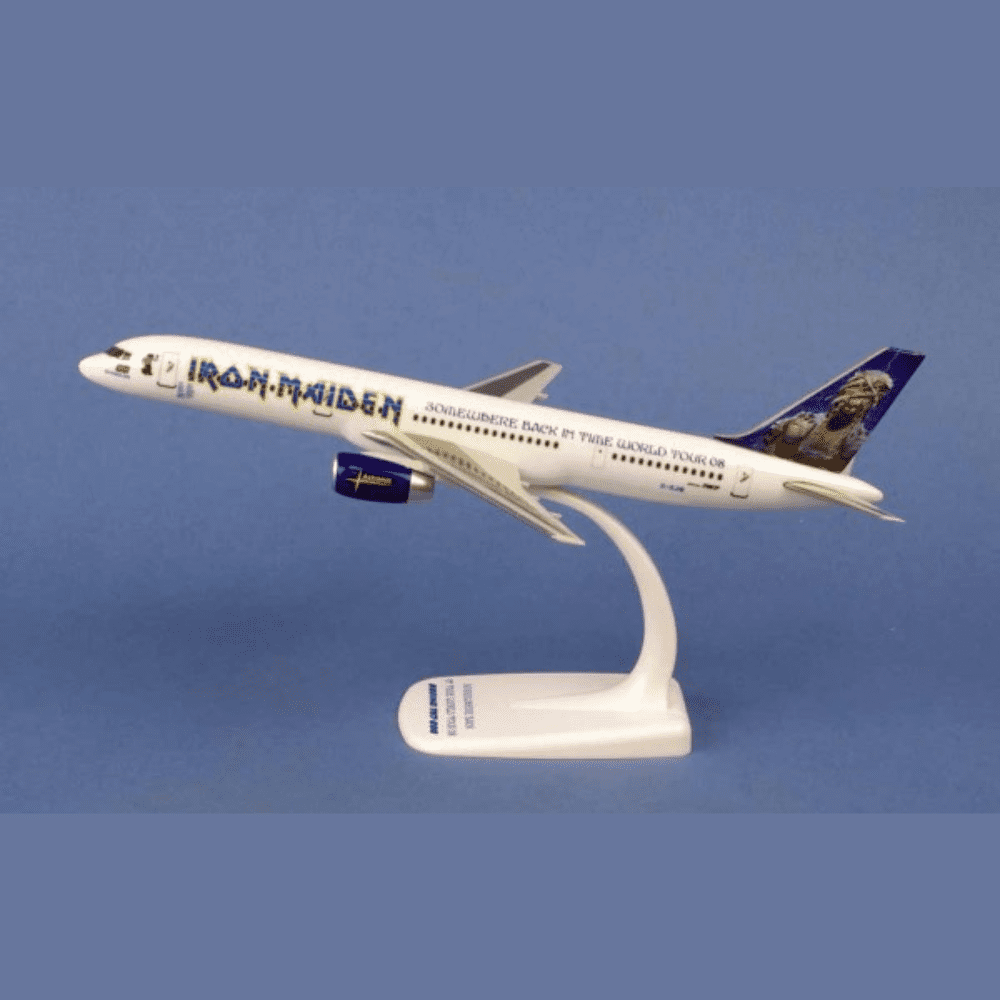 Boeing 757-200 - Iron Maiden, Reg."G-OJIB".- "Somewbere Back in Time World Tour 2008" scala 1:200 HERPA