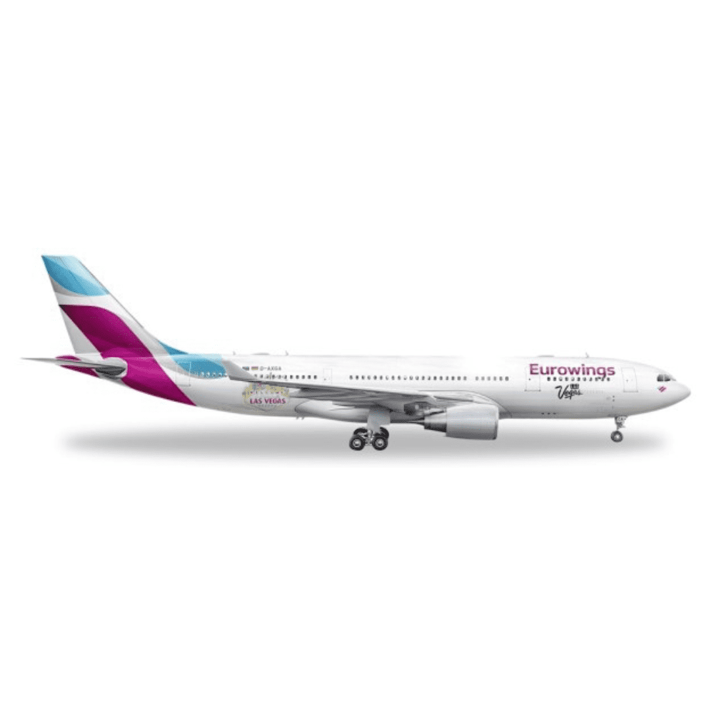 Airbus A330-200 - Eurowings,Reg."D-AXGF" - "Las Vegas" Edizione Limitata Marca: Herpa - Scala: 1:500