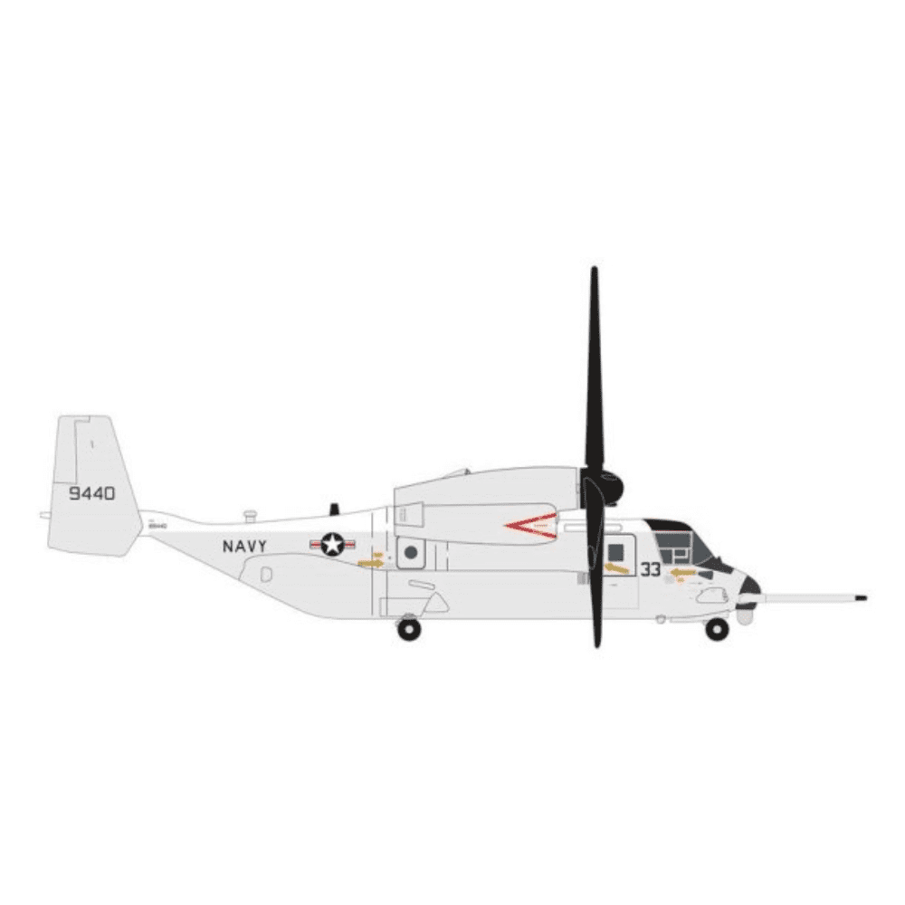 Bell/Boeing CMV-22B Osprey - US Navy,VRM-30 "Titans" - USS Carl Vinson, Pacific Fleet,Reg."169440" - Marca: Herpa - Scala: 1:200