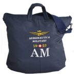 Borsa Portacasco Blu con logo Aeronautica Militare 1923 Prodotto Ufficiale AMI