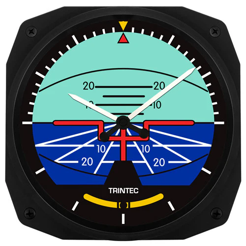 Orizzonte Artificiale - Orologio da parete, dimensioni 17x17 cm. - Trintec