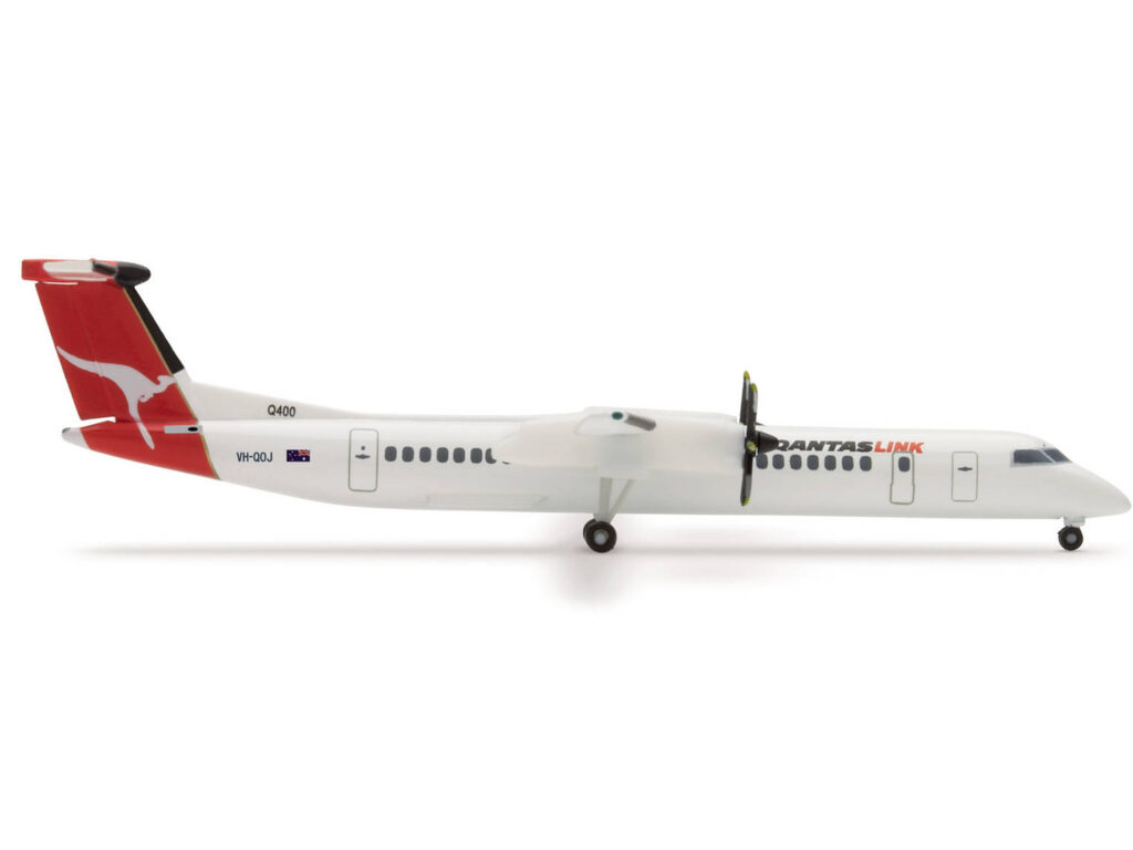 Bombardier Dash 8-Q400 - QantasLink, Reg."VH-QOJ", Herpa, Scala 1:500