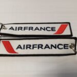 Air France portachiavi in tessuto con anello
