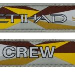 Etihad portachiavi in tessuto con anello