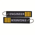 Engineer portachiavi di colore nero e giallo