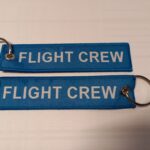 Flight Crew portachiavi di colore azzurro