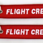 Flight Crew portachiavi di colore rosso