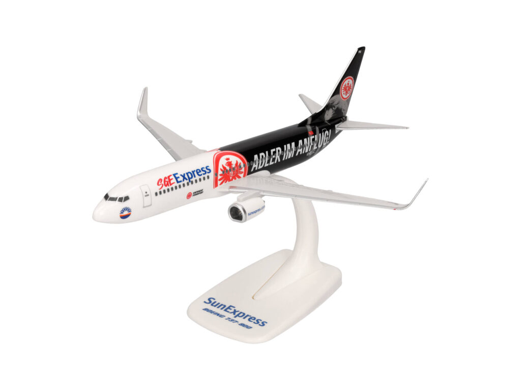 Boeing 737-800 - SunExpress, Eintracht Frankfurt - SGE Express, "Adler im Anflug", Reg."TC-SPM", Herpa, Scala 1:200