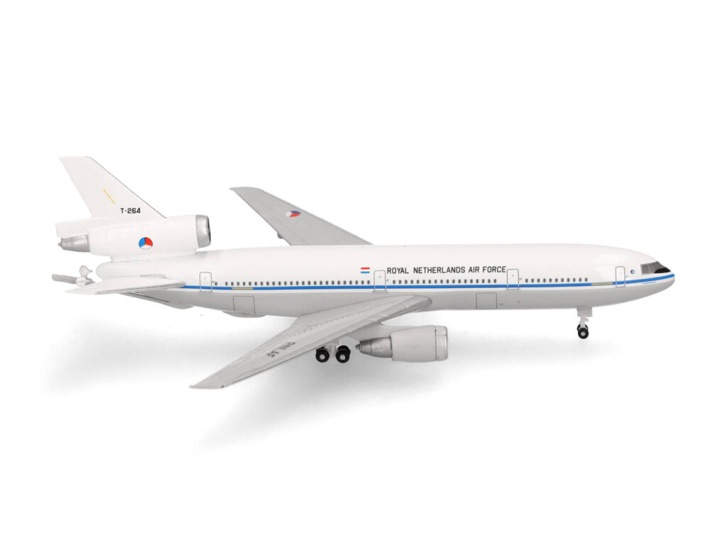 McDonnell Douglas KDC-10 Extender - Royal Netherlands Air Force, 334 Squadron, Eindhoven Air Base, Reg. "T-264", "Prins Bernhard", Herpa, scala 1:500