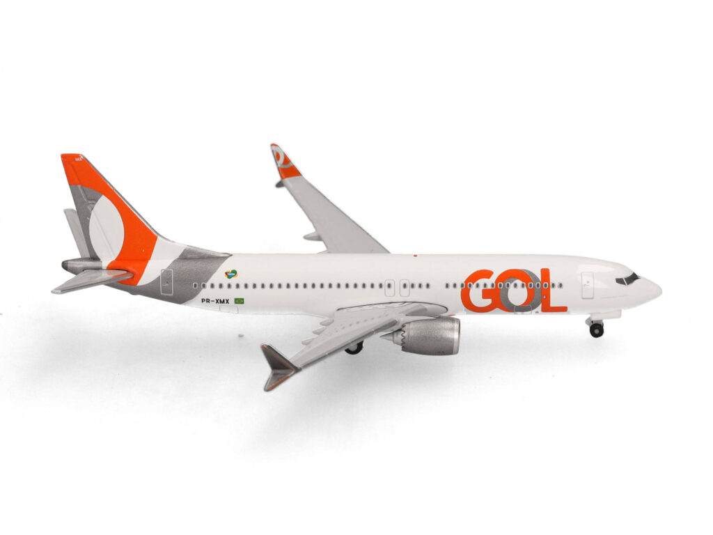 Boeing 737 Max 8 - GOL Linhas Aéreas, Reg."PR-XMX", Herpa, Scala 1:500