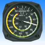 Airspeed Indicator (Anemometro) - Termometro da parete con doppia scala Celsius e Fahrenheit, dimensioni 17x17 cm. - Trintec