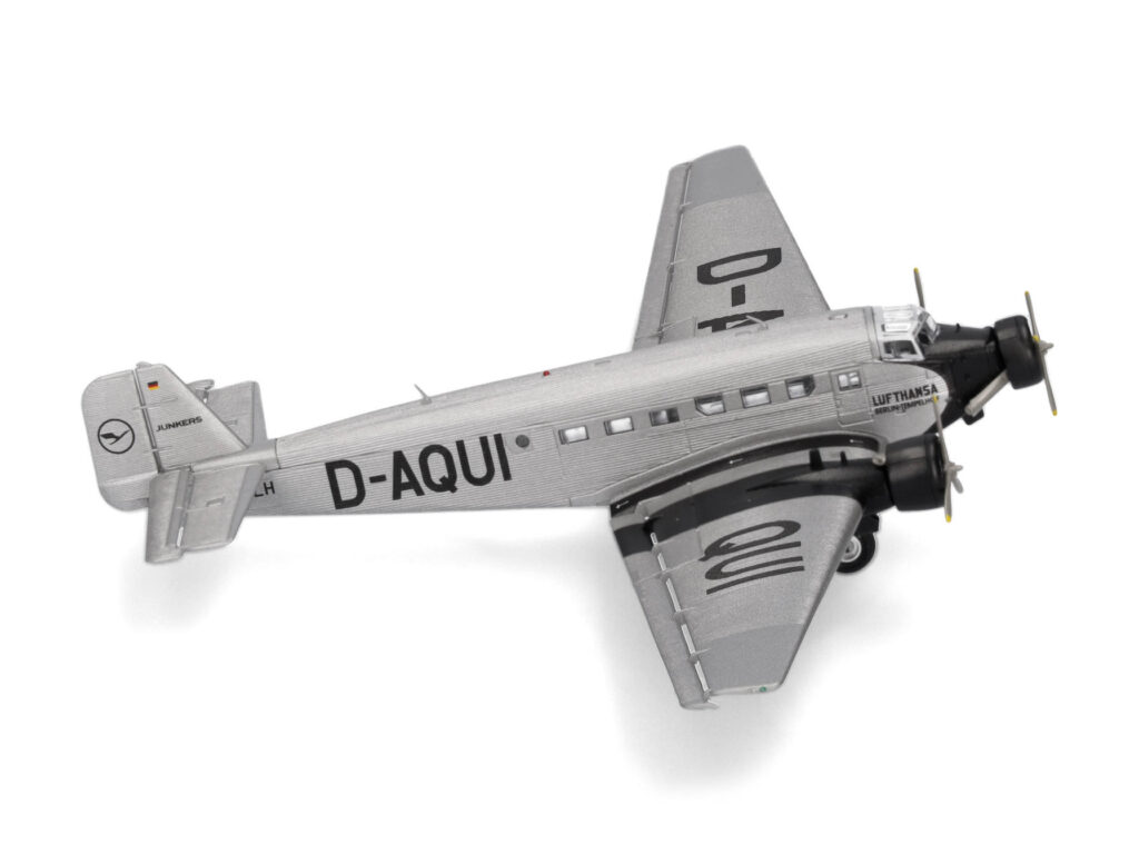 Junkers Ju-52/3 m - Lufthansa, Reg."D-AQUI", Berlin Tempelhof - Herpa, Scala 1:160