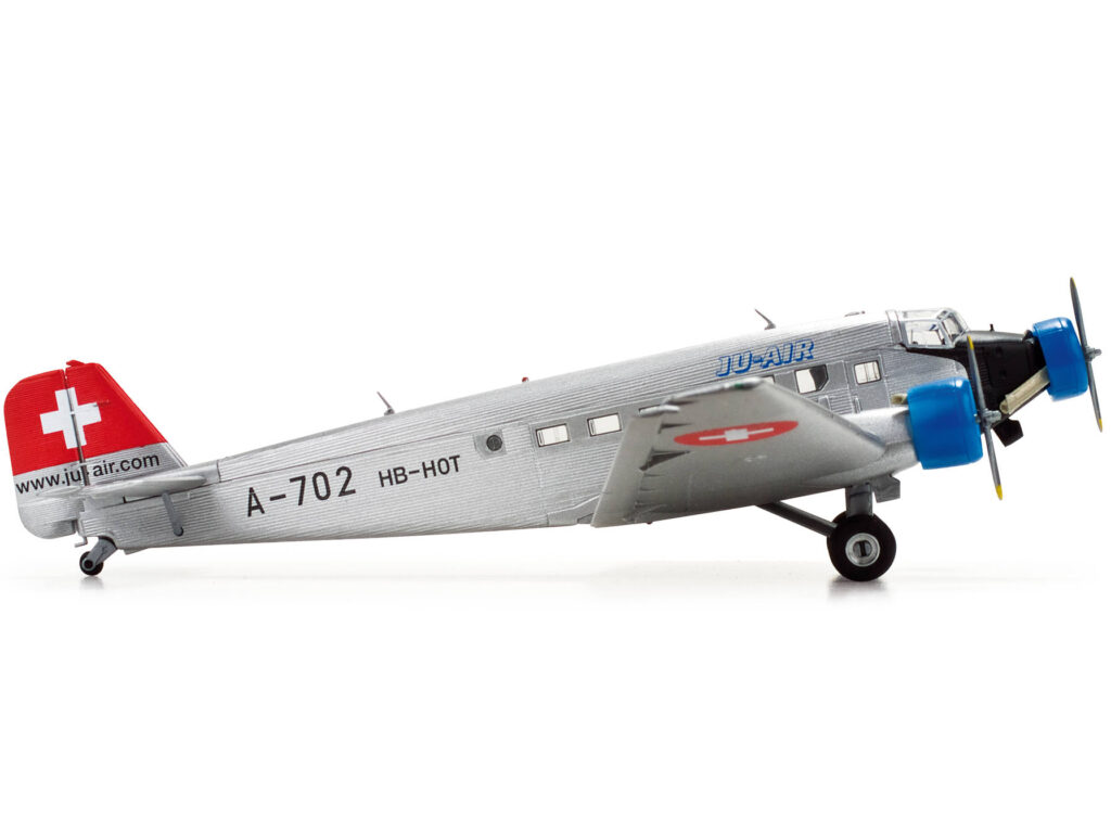 Junkers Ju-52 - Ju-Air, Reg."A-702", "HB-HOT", "Dessau", Herpa, Scala 1:160