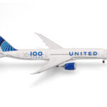 Boeing 787-9 Dreamliner - United Airlines, Reg."N61101", Scala 1:500