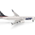 Boeing 737 Max 8 - LOT Polish Airlines, Reg."SP-LVA", Herpa, Scala 1:500