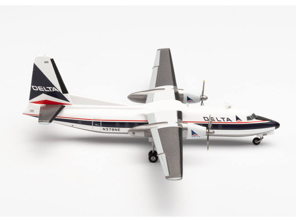 Fairchild-Hiller FH-227 - Delta Air Lines, Reg."N378NE" - Herpa, Scala1:200