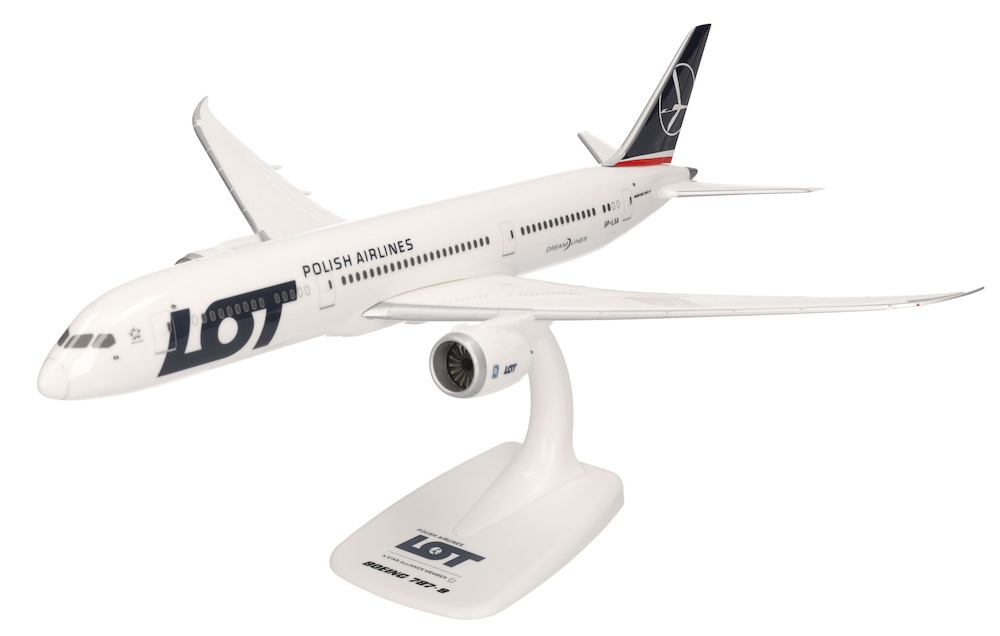 Boeing 787-9 - LOT Polish Airlines, Reg."SP-LSA", Herpa, Scala 1:200