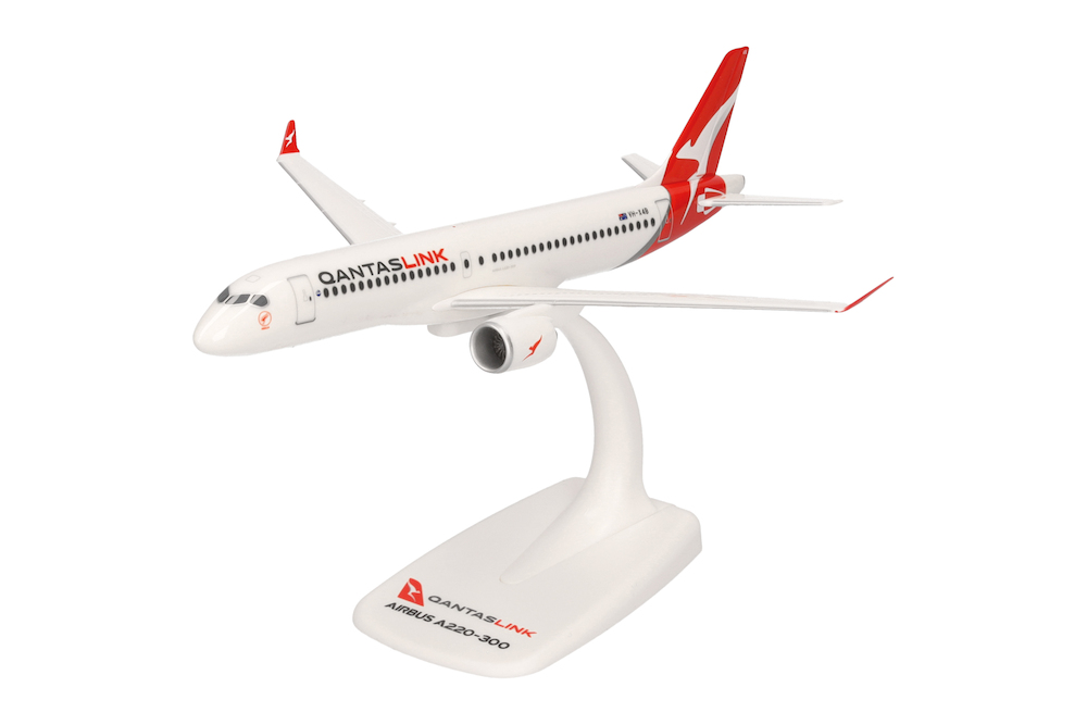 Airbus A220-300 - QantasLink, Reg."VH-X4B", Herpa, Scala 1:200