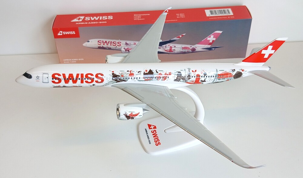 Airbus A350-900 - SWISS Airlines, Reg."HB-IFA", "Wanderlust", PPC, Scala 1:200