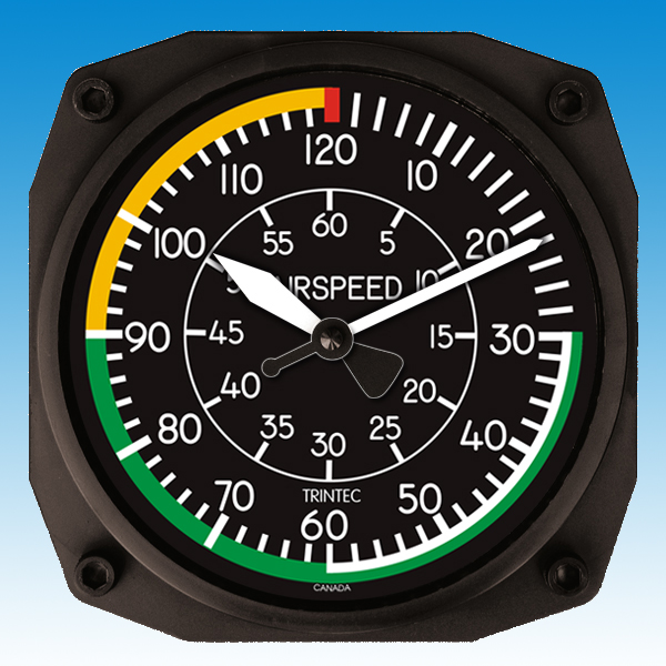Airspeed - Orologio da parete, dimensioni 17x17 cm. - Trintec