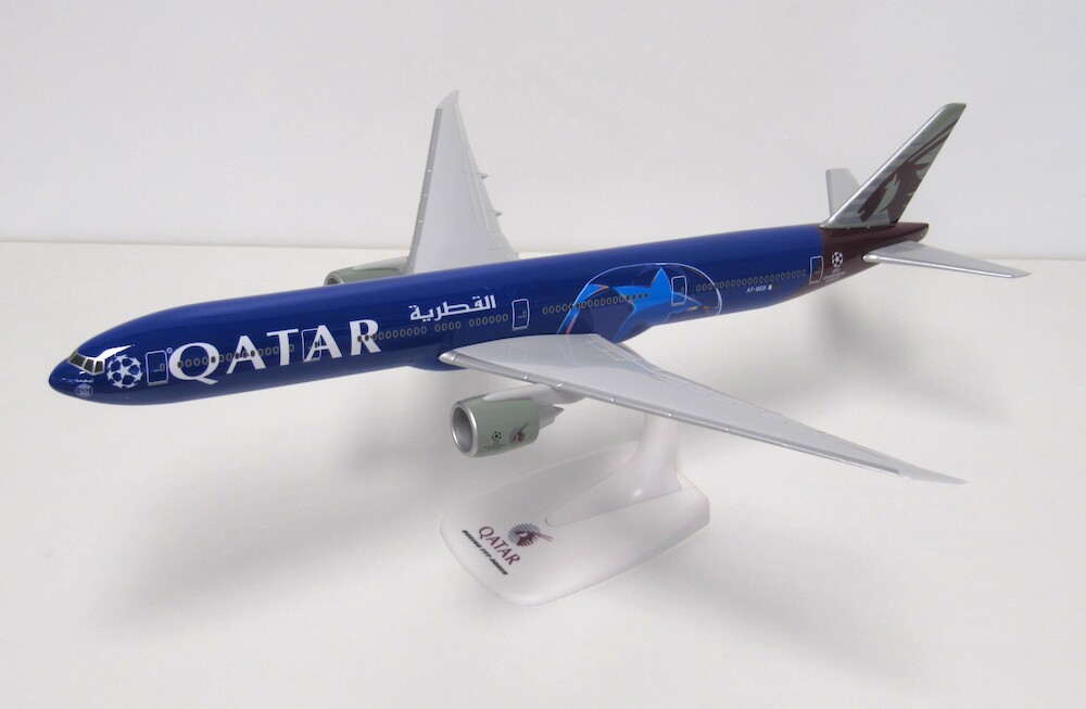 Boeing 777-300ER - Qatar Airways, Reg."A7-BED", "UEFA Champions League", PPC, Scala 1:200
